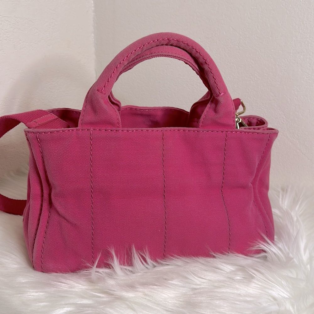 💯Authentic Prada Canapa Two Way - Small sized 🍀 - Picture 8 of 17